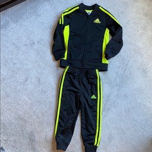 Boys Adidas pants with matching jacket 3T